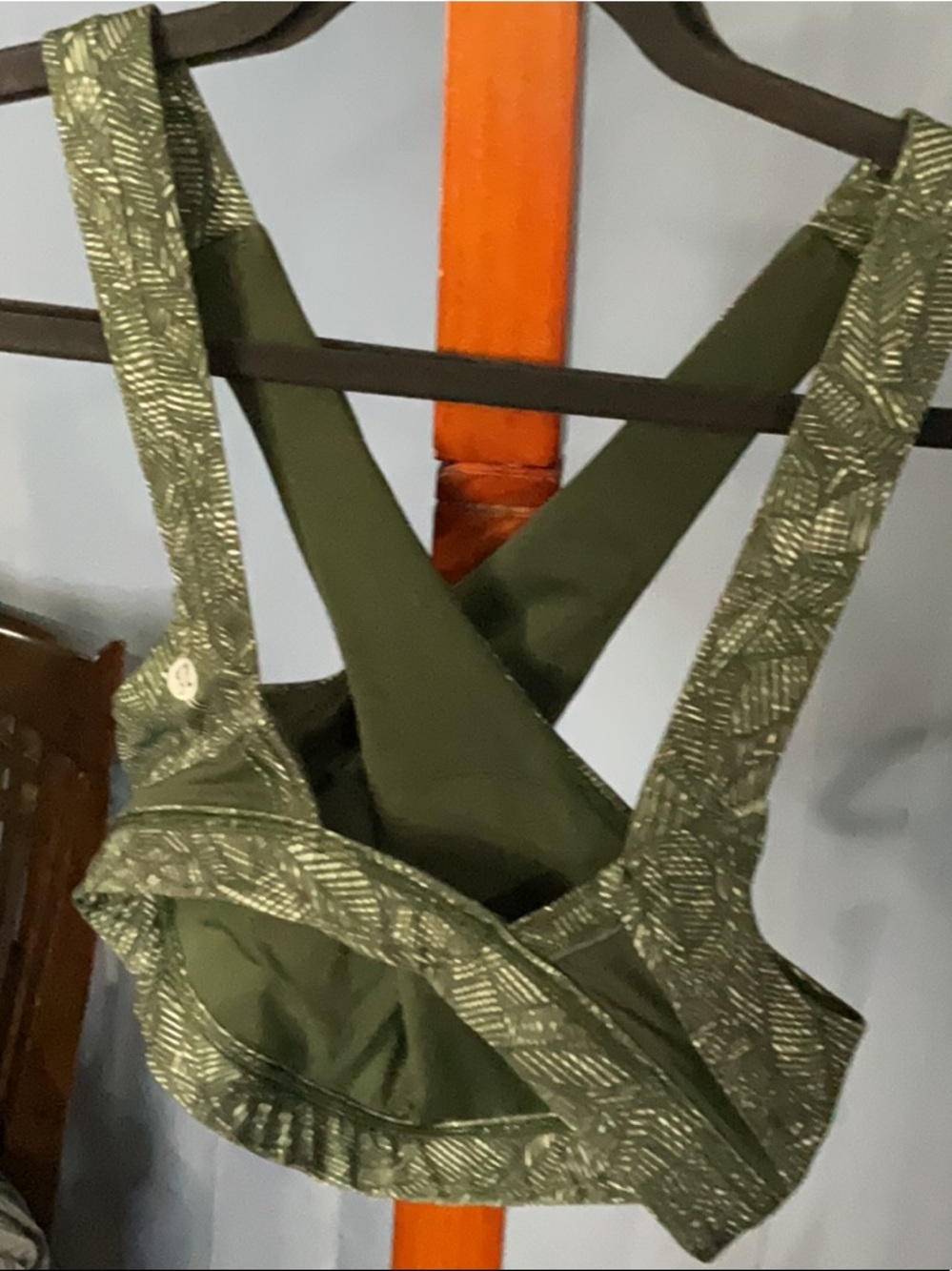 Lululemon Green Bra Sz 8 As Is